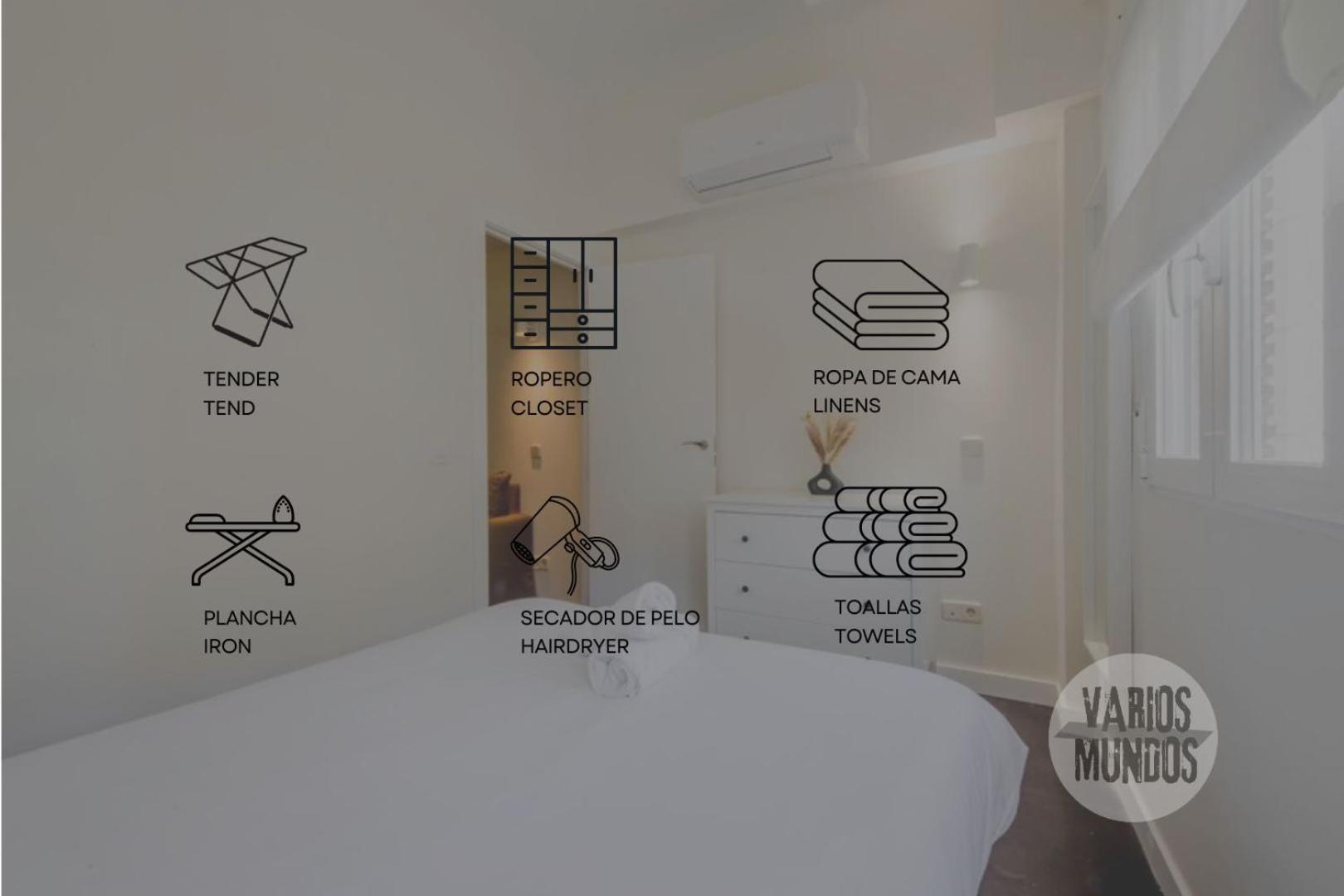 Confortable Apt Para 3 Pax A 1 Min De Gran Via Madrid Bagian luar foto