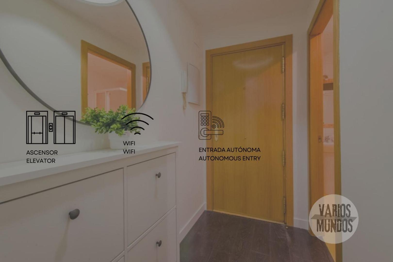 Confortable Apt Para 3 Pax A 1 Min De Gran Via Madrid Bagian luar foto
